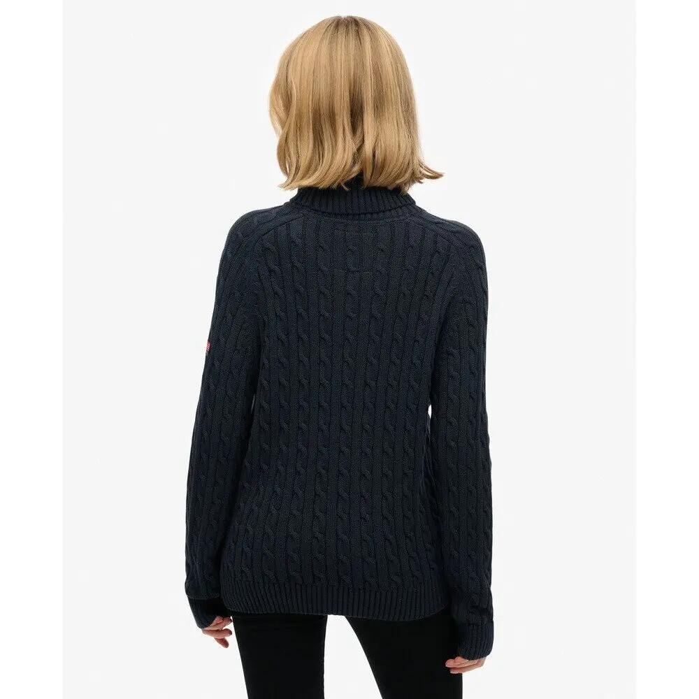 Pull ample torsadé à col roulé femme Superdry 4/6