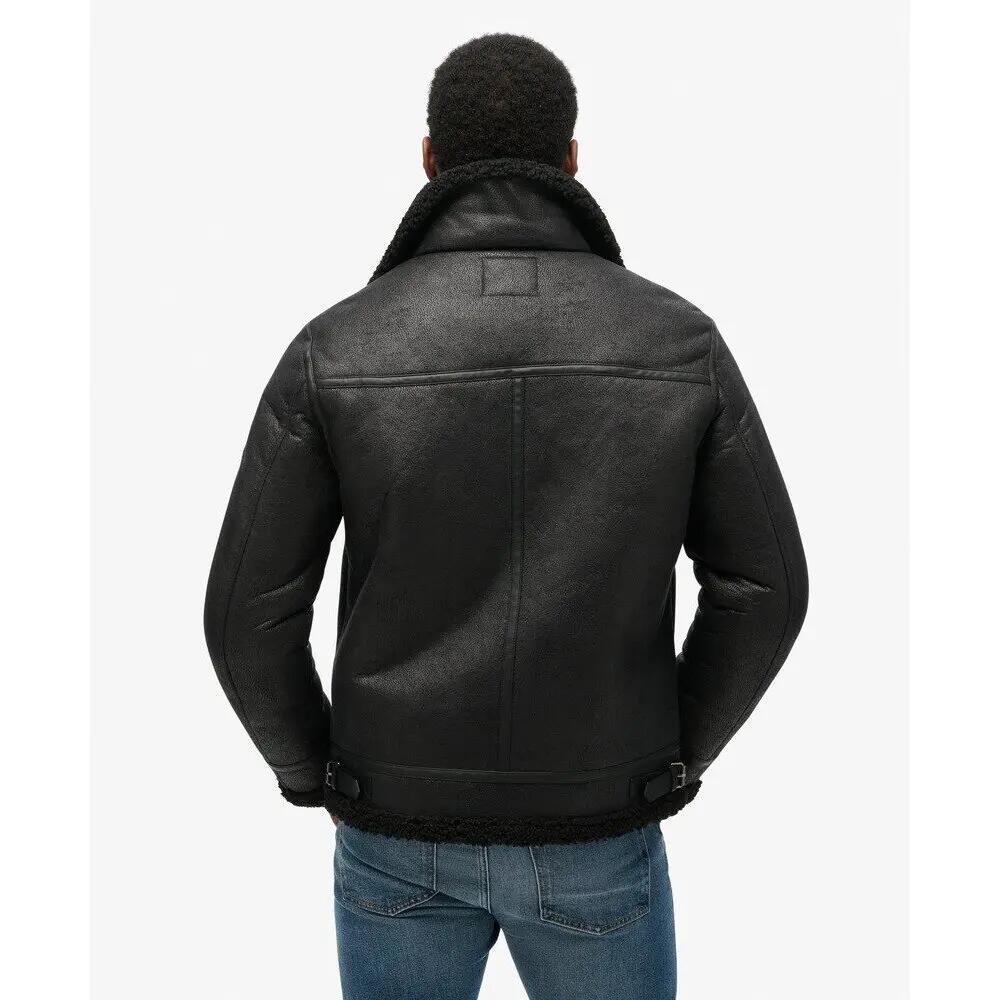 Veste aviateur en fausse peau de mouton Superdry 5/7