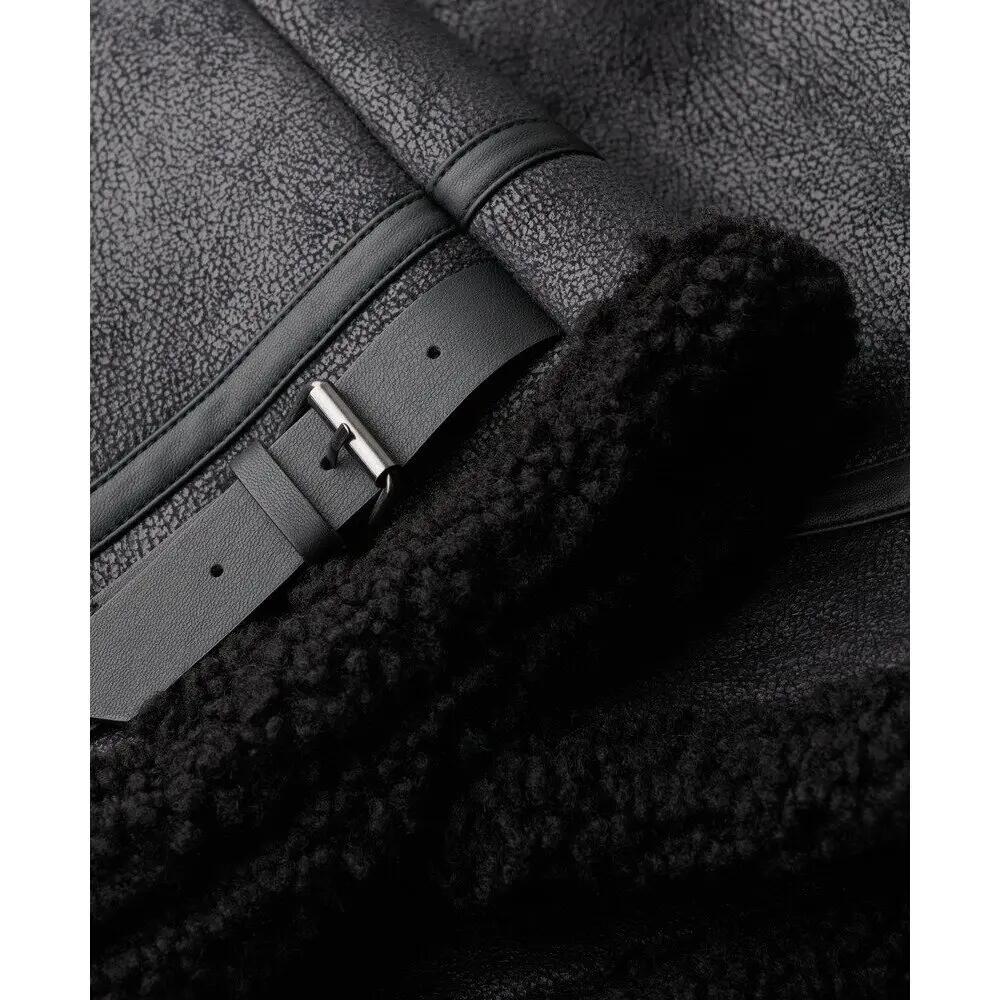 Veste aviateur en fausse peau de mouton Superdry 7/7