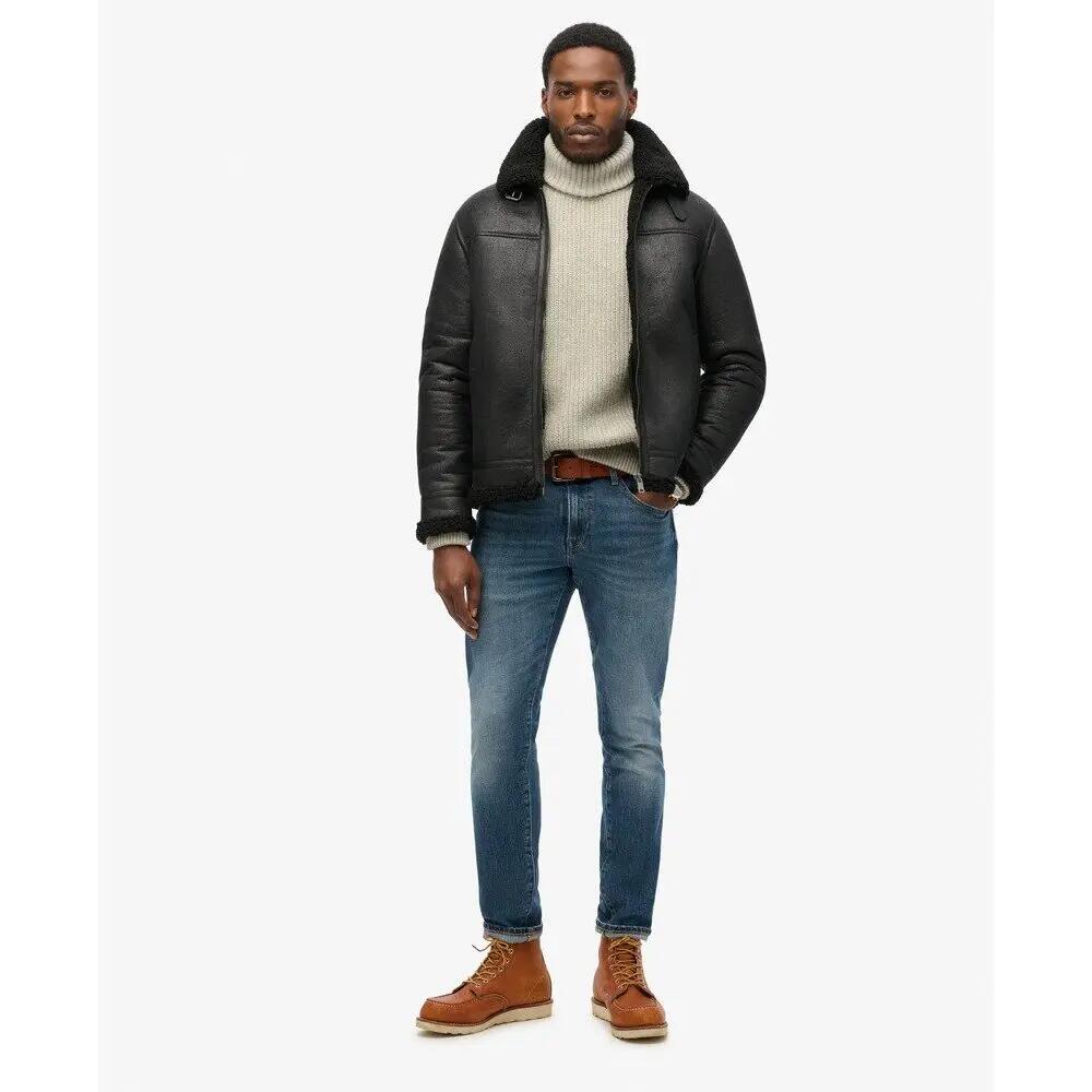 Veste aviateur en fausse peau de mouton Superdry 4/7