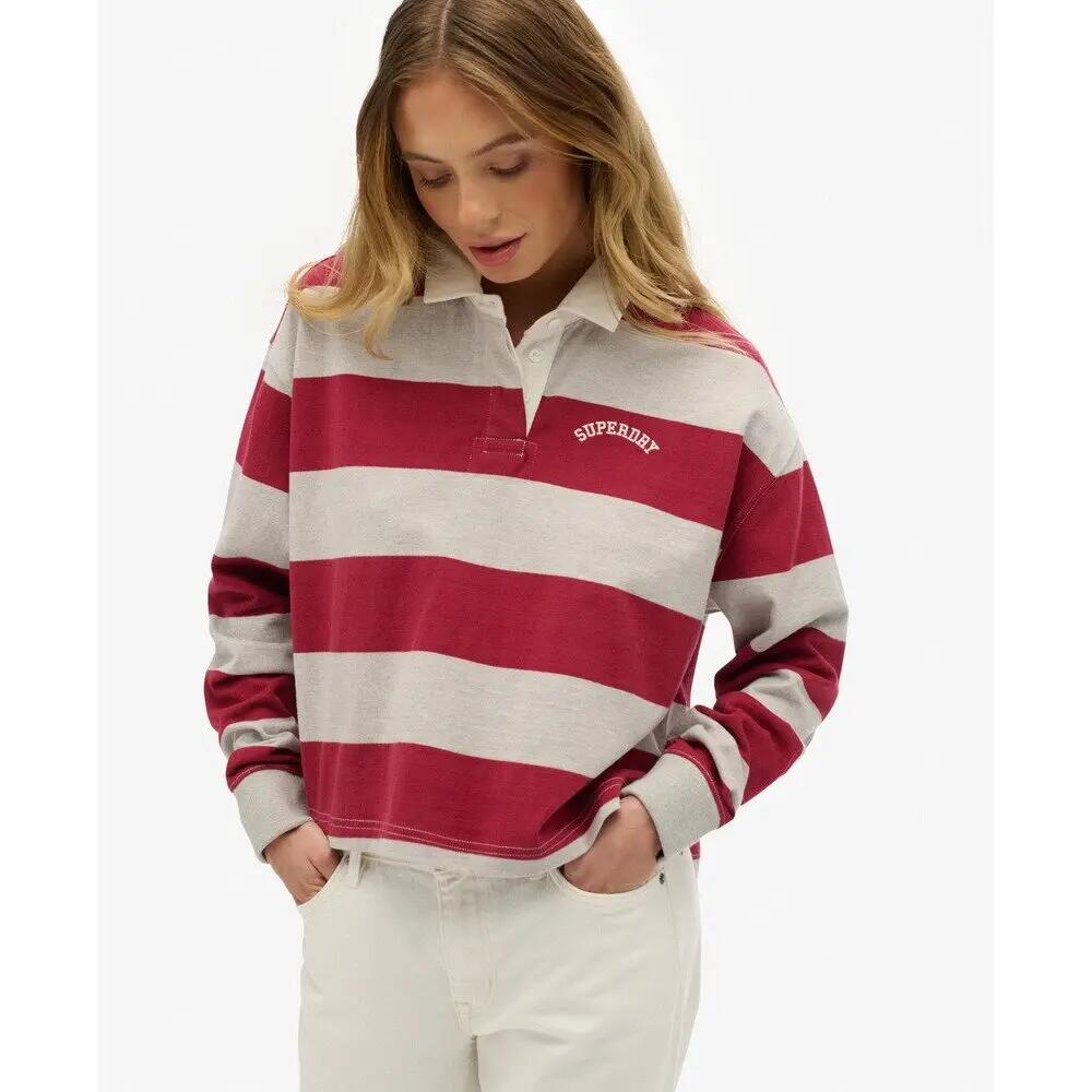 Polo rayé manches longues femme Superdry Athletic Essentials 3/7