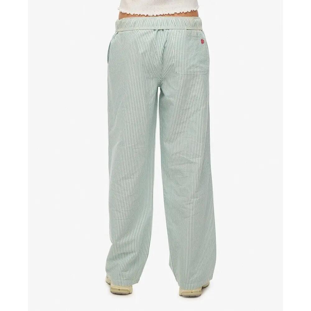Pantaloni elasticizzati a righe in cotone da donna Superdry 5/6