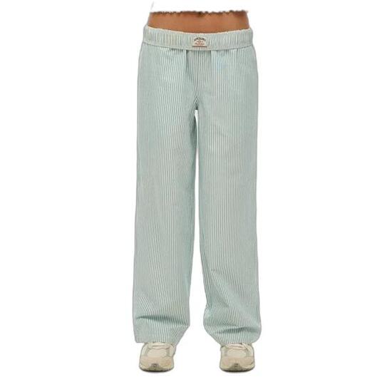 Pantalon élastique à rayures en coton femme Superdry