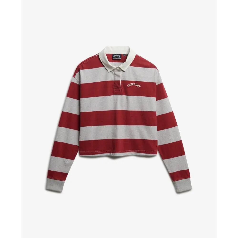 Polo rayé manches longues femme Superdry Athletic Essentials 1/7