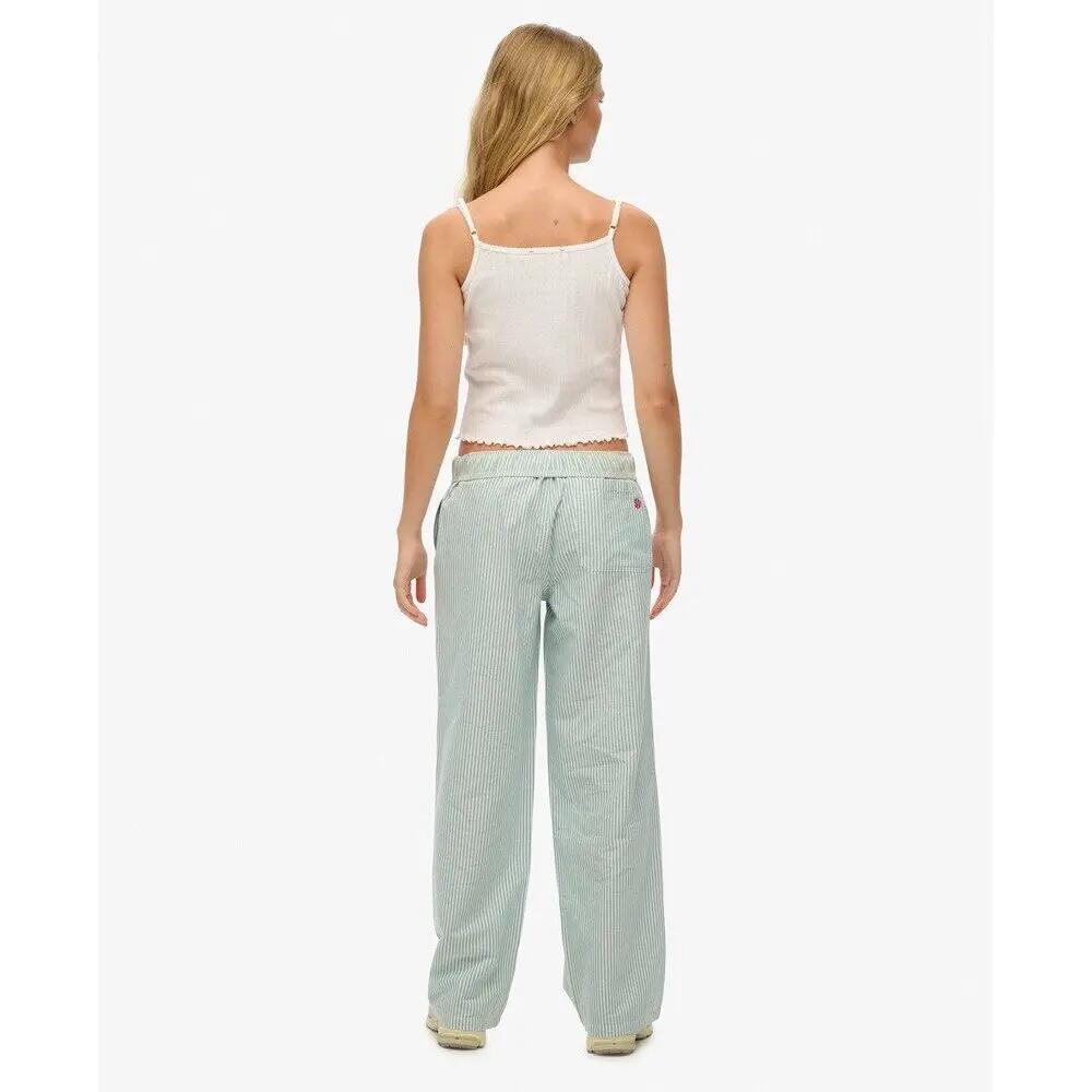 Pantaloni elasticizzati a righe in cotone da donna Superdry 6/6