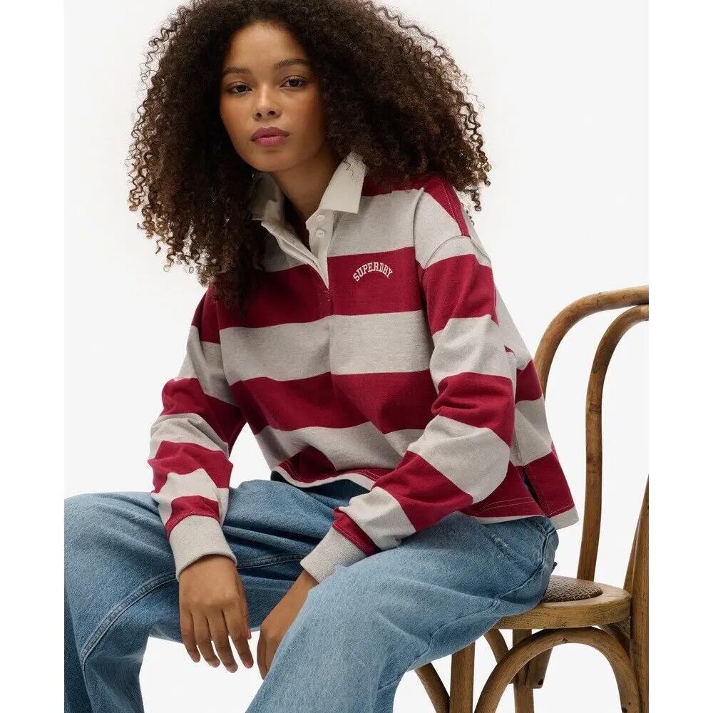 Polo rayé manches longues femme Superdry Athletic Essentials 6/7
