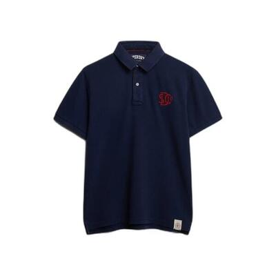Piqué polo met monogram superdry