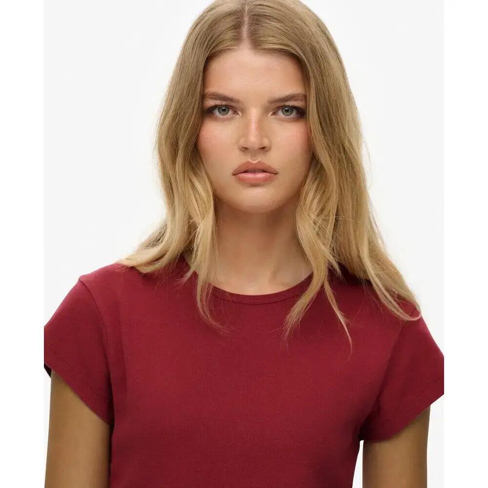 T-shirt Rouge Femme Superdry Athletic Essential 7/7