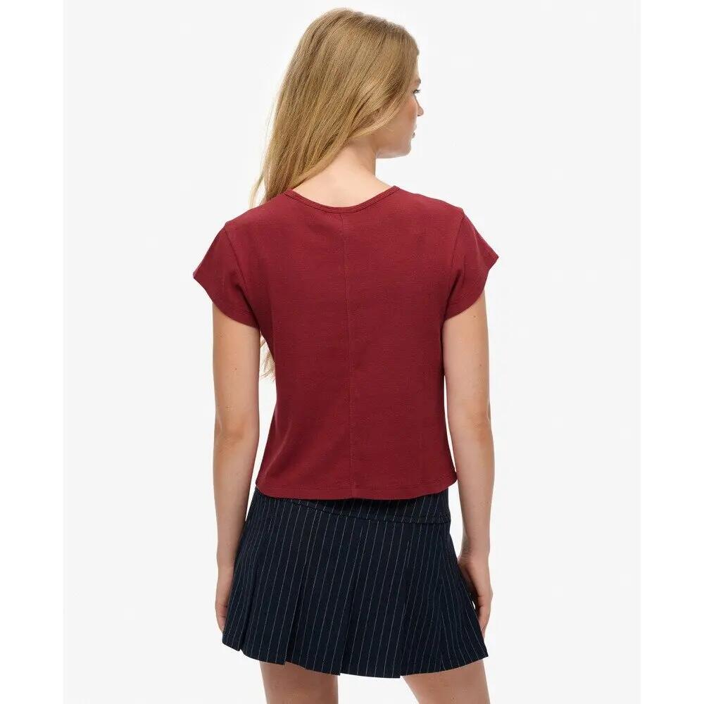 T-shirt Rouge Femme Superdry Athletic Essential 4/7