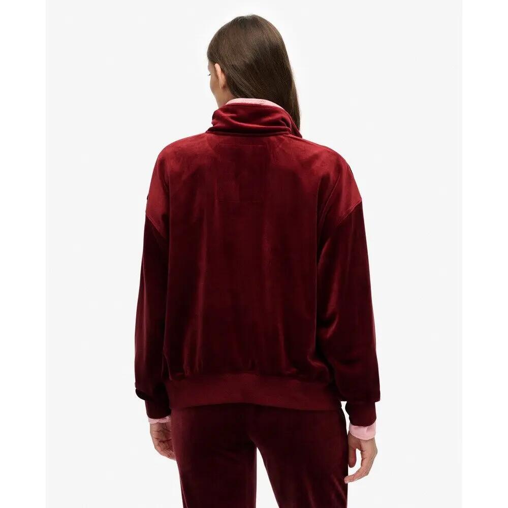 Sweatshirt zippé velours femme Superdry Country Club 3/5