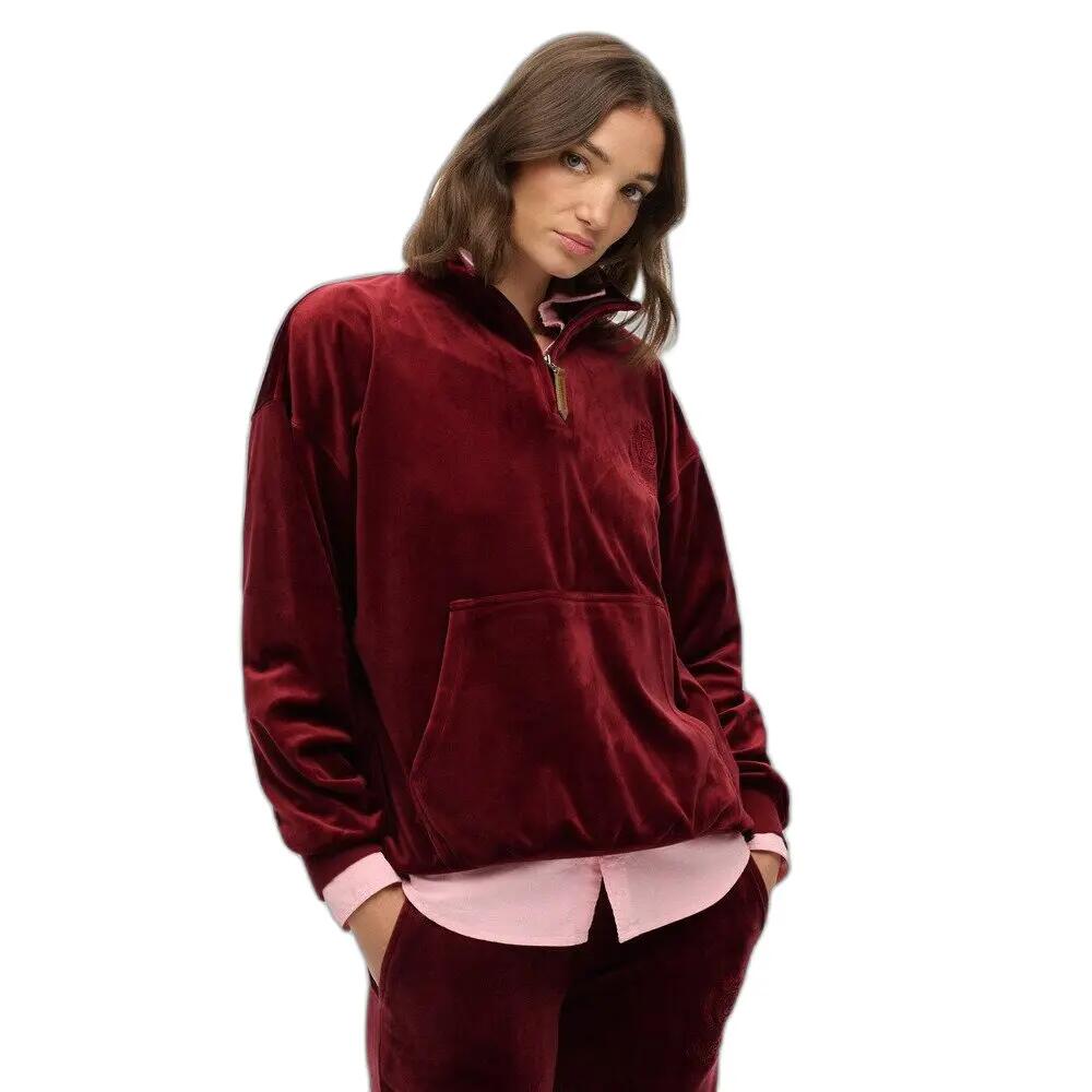 Sweatshirt zippé velours femme Superdry Country Club 2/5