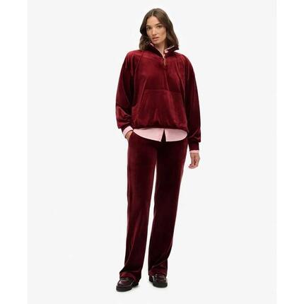 Damen Velours Zip-Hoodie Superdry Country Club