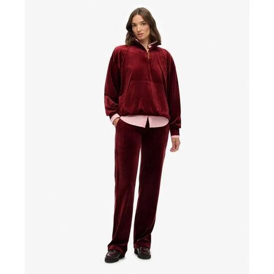 Damen Velours Zip-Hoodie Superdry Country Club
