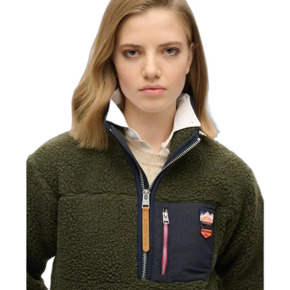Polaire 1/2 zip rétro vintage femme Superdry 5/7