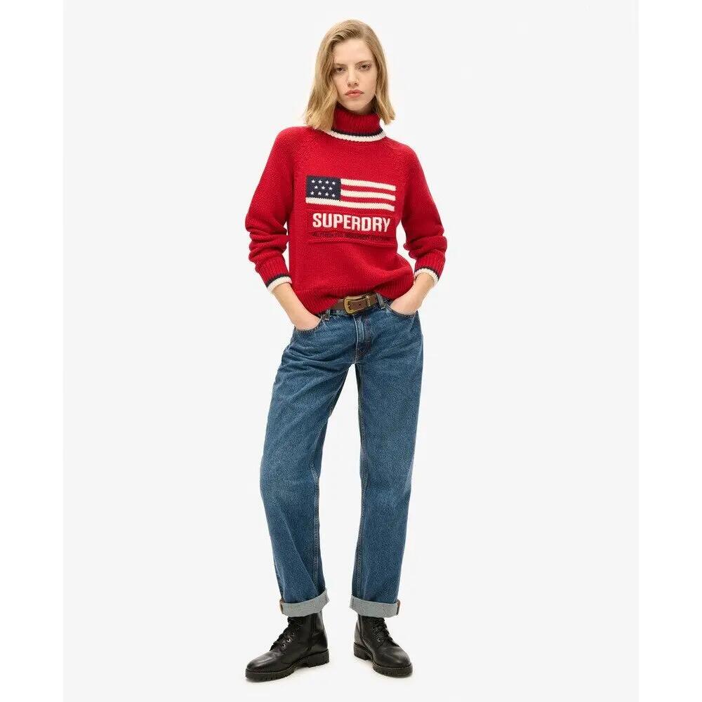 Pull col roulé maille femme Superdry Americana 3/6