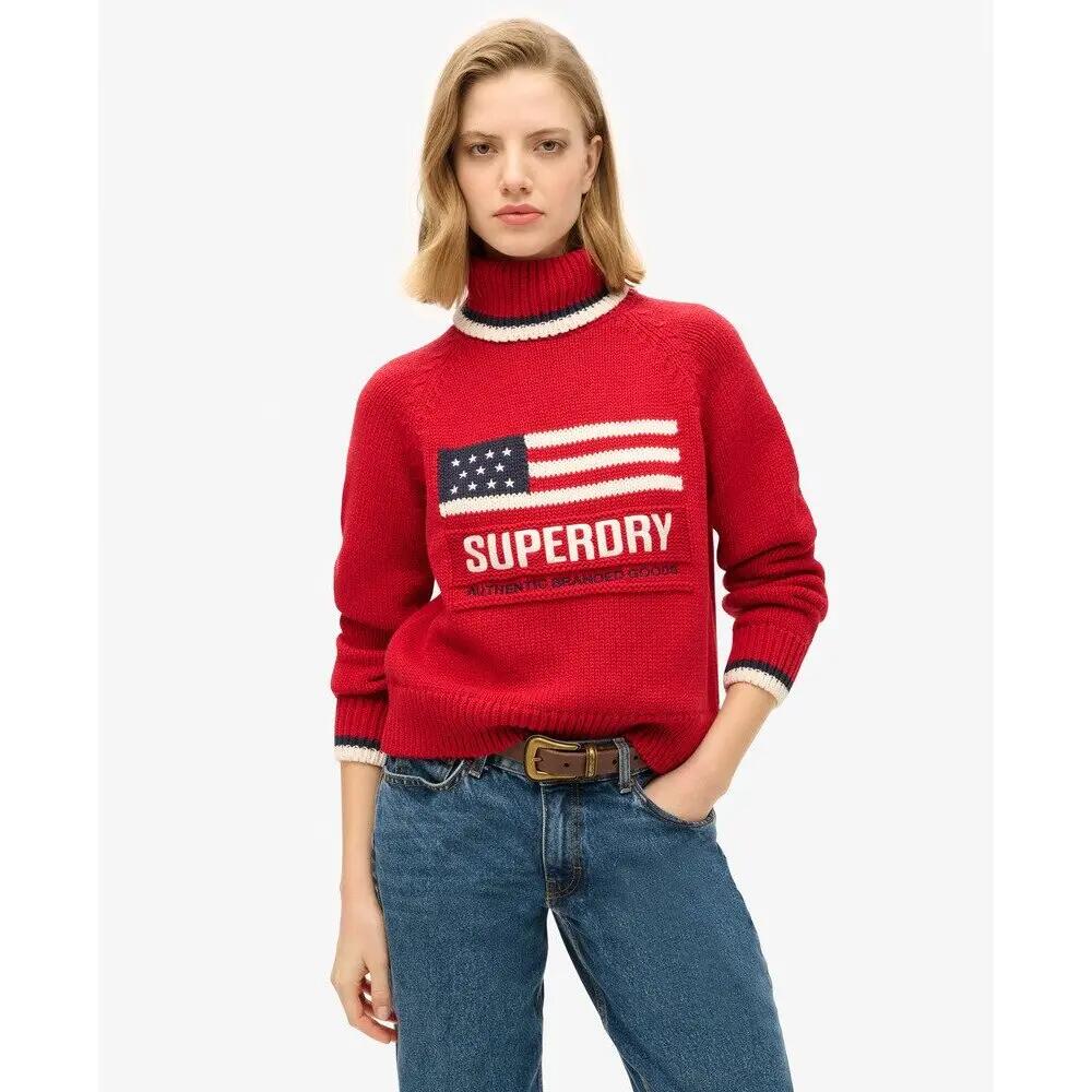 Pull col roulé maille femme Superdry Americana 2/6