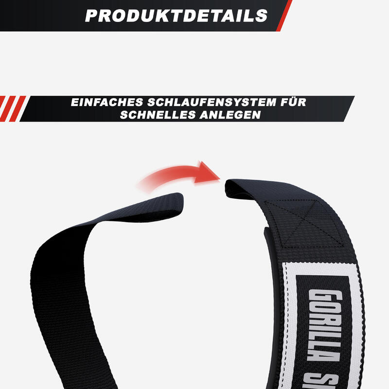 Curele de ridicare Negru/Alb