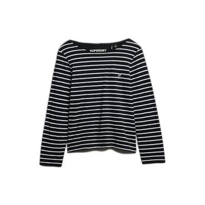 Dames-t-shirt met lange mouwen superdry studios slub