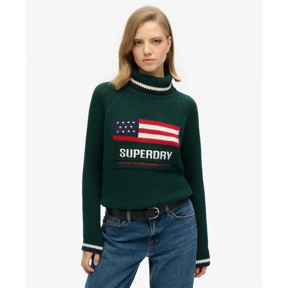 Pull col roulé maille femme Superdry Americana 2/6