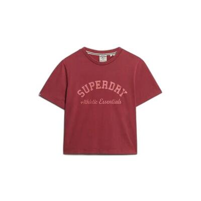 Dames-t-shirt met losse pasvorm superdry athletic essentials