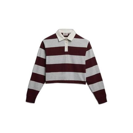 Polo manches longues femme Superdry Athletic Essentials Stripe