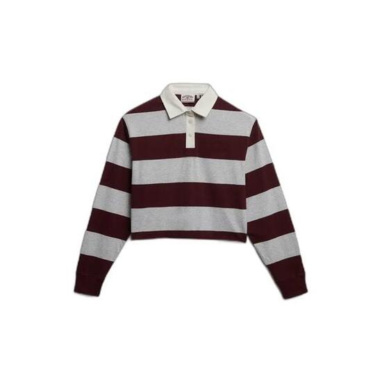 Polo manches longues femme Superdry Athletic Essentials Stripe