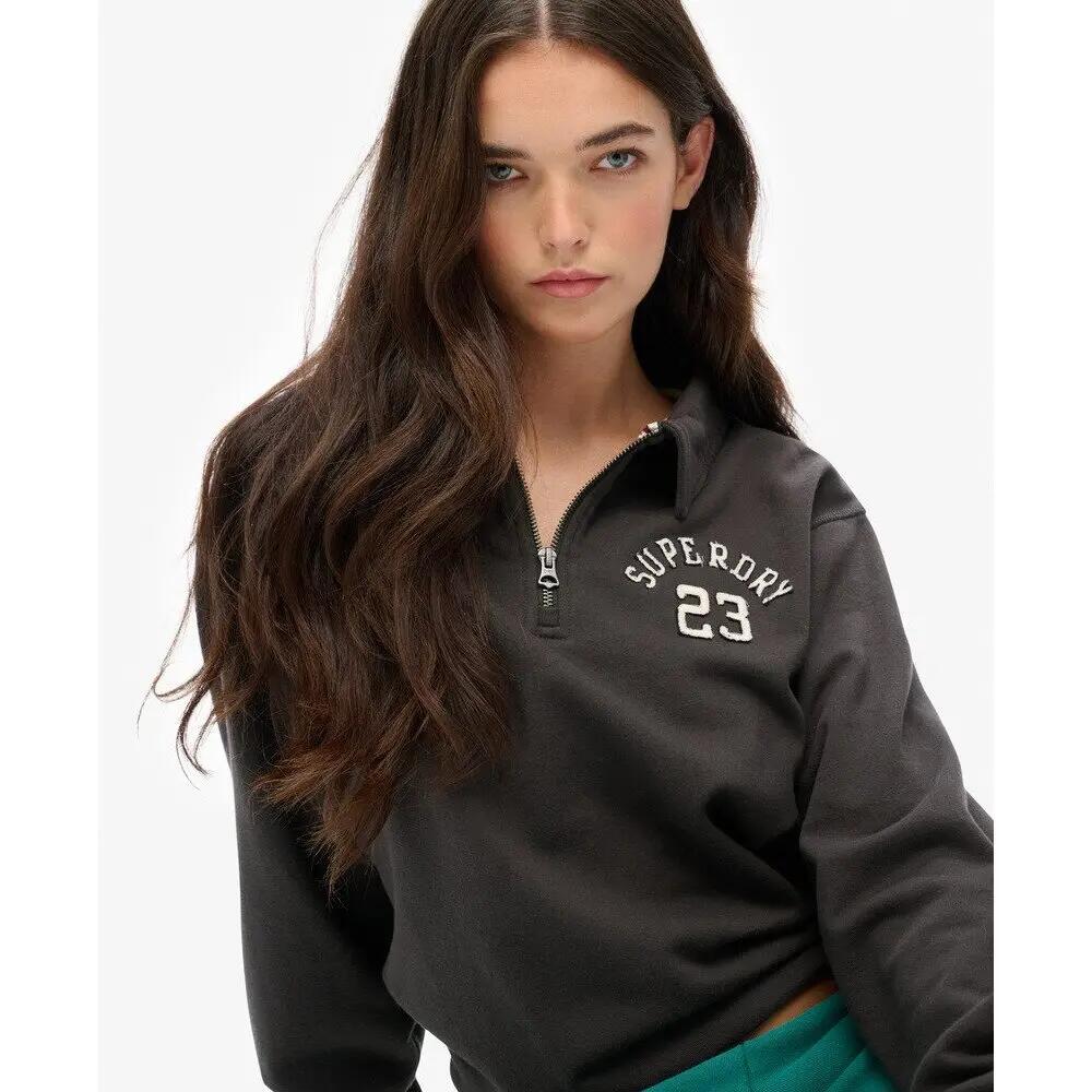 Sweatshirt à col rond zippé femme Superdry Athletic Essentials 5/5