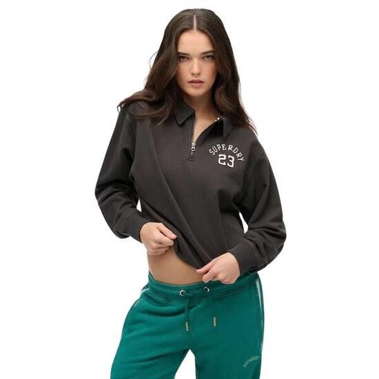 Damen Sweatshirt mit Rundhalsausschnitt und Reißverschluss Superdry Athletic Ess