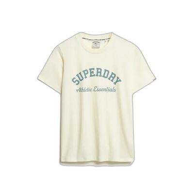 Dames-t-shirt met losse pasvorm superdry athletic essentials