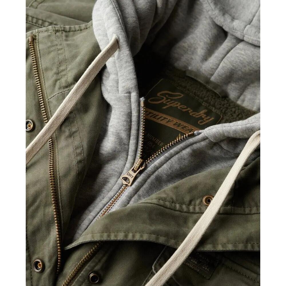 Veste à capuche femme Superdry Borg Military 2/2