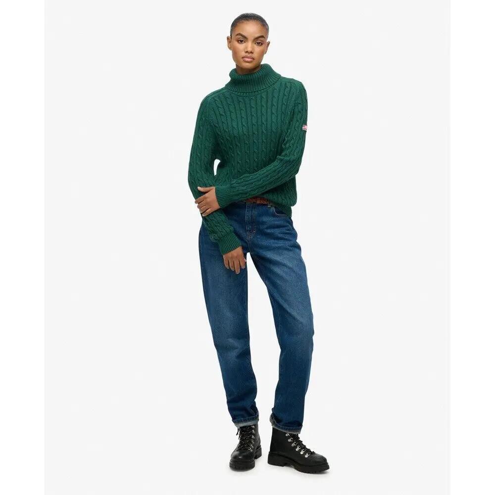 Pull ample torsadé à col roulé femme Superdry 3/6