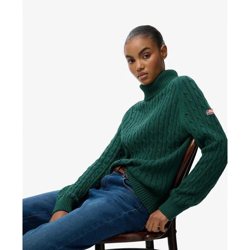 Pull ample torsadé à col roulé femme Superdry 5/6
