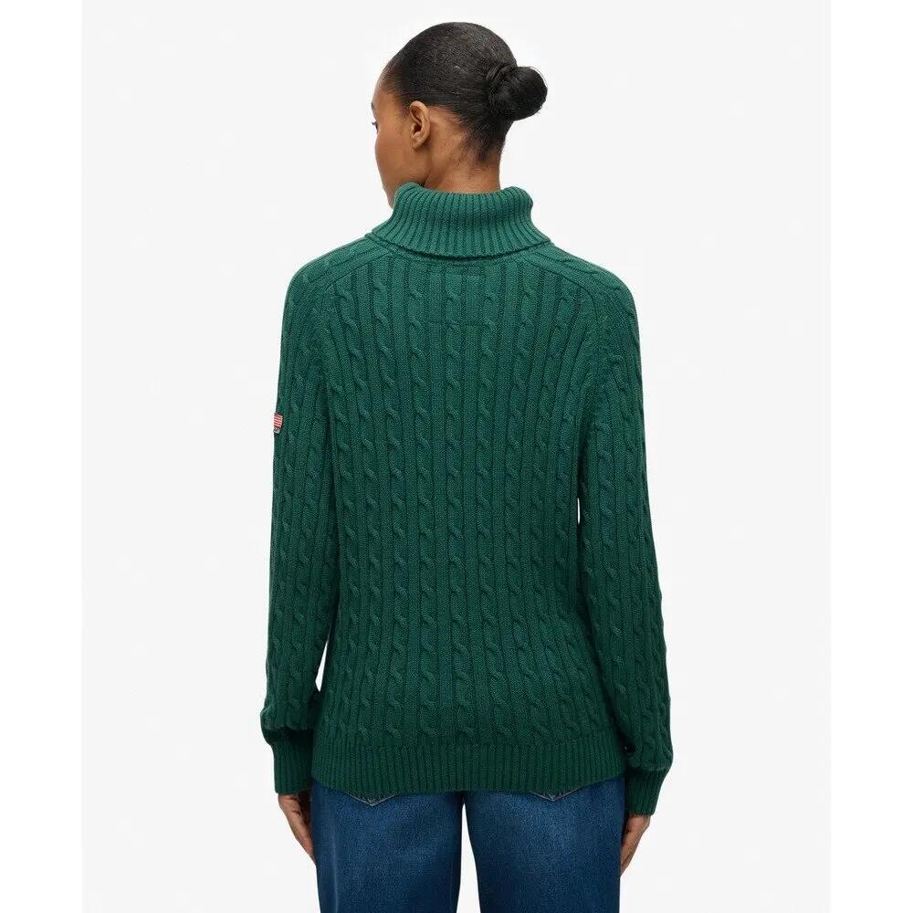 Pull ample torsadé à col roulé femme Superdry 4/6