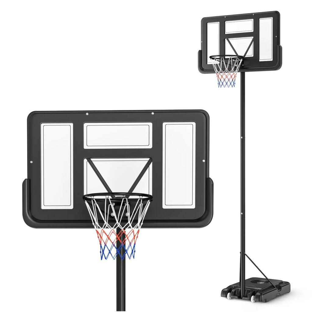 Баскетболен кош SHOOTER FALCON стомана 110x70 см обръч 2,3–3,05 м основа 115 л