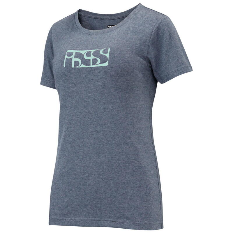 Brand Ladies T-Shirt - Aqua/Navy