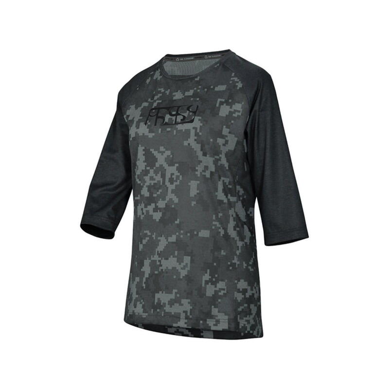 Carve Ladies Jersey - Black/Camo - 3/4 Sleeve