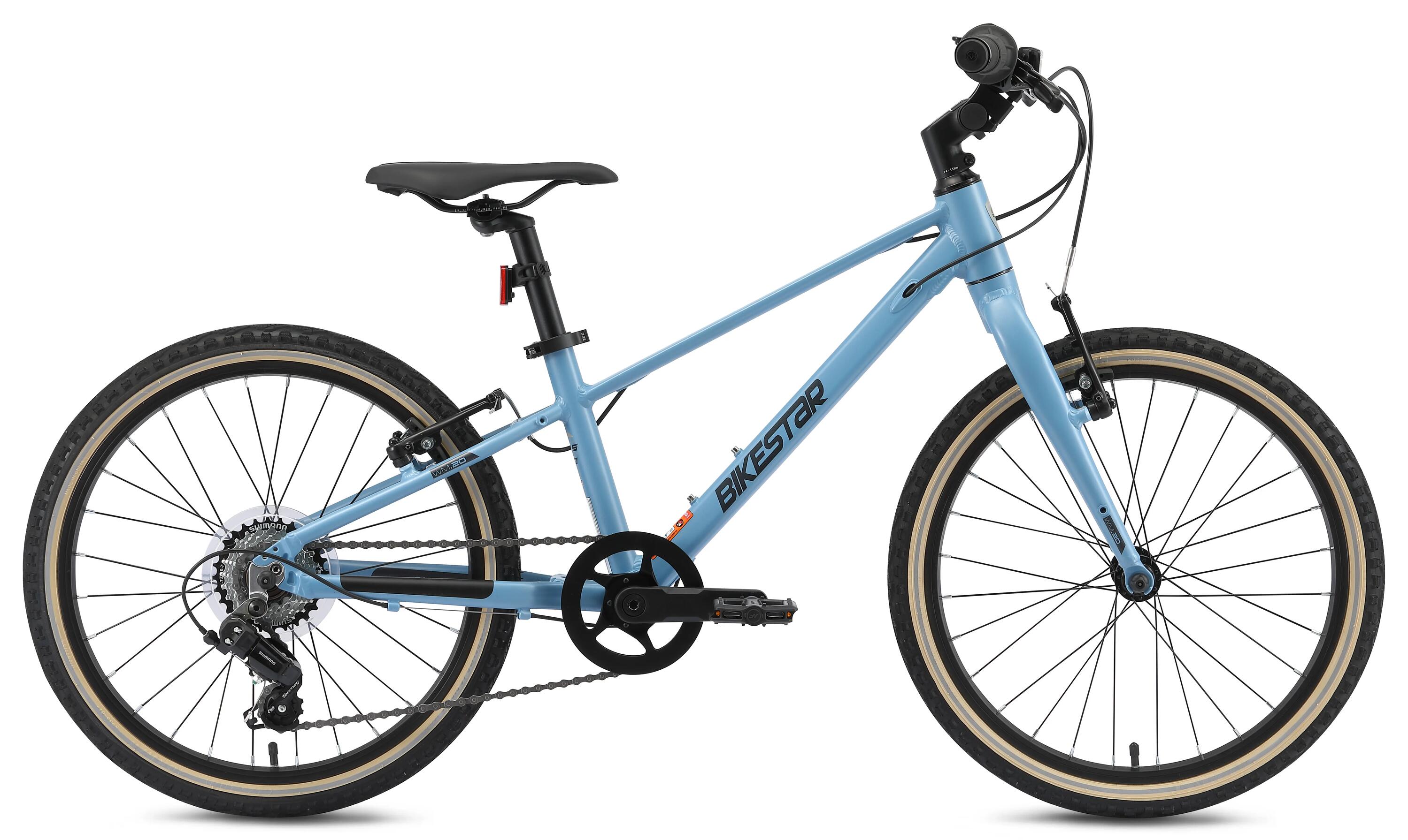 Stadsfiets 20" aluminium, kinderfiets 6 jaar, lichtgewicht 8 kg, 7 versnellingen 2/7