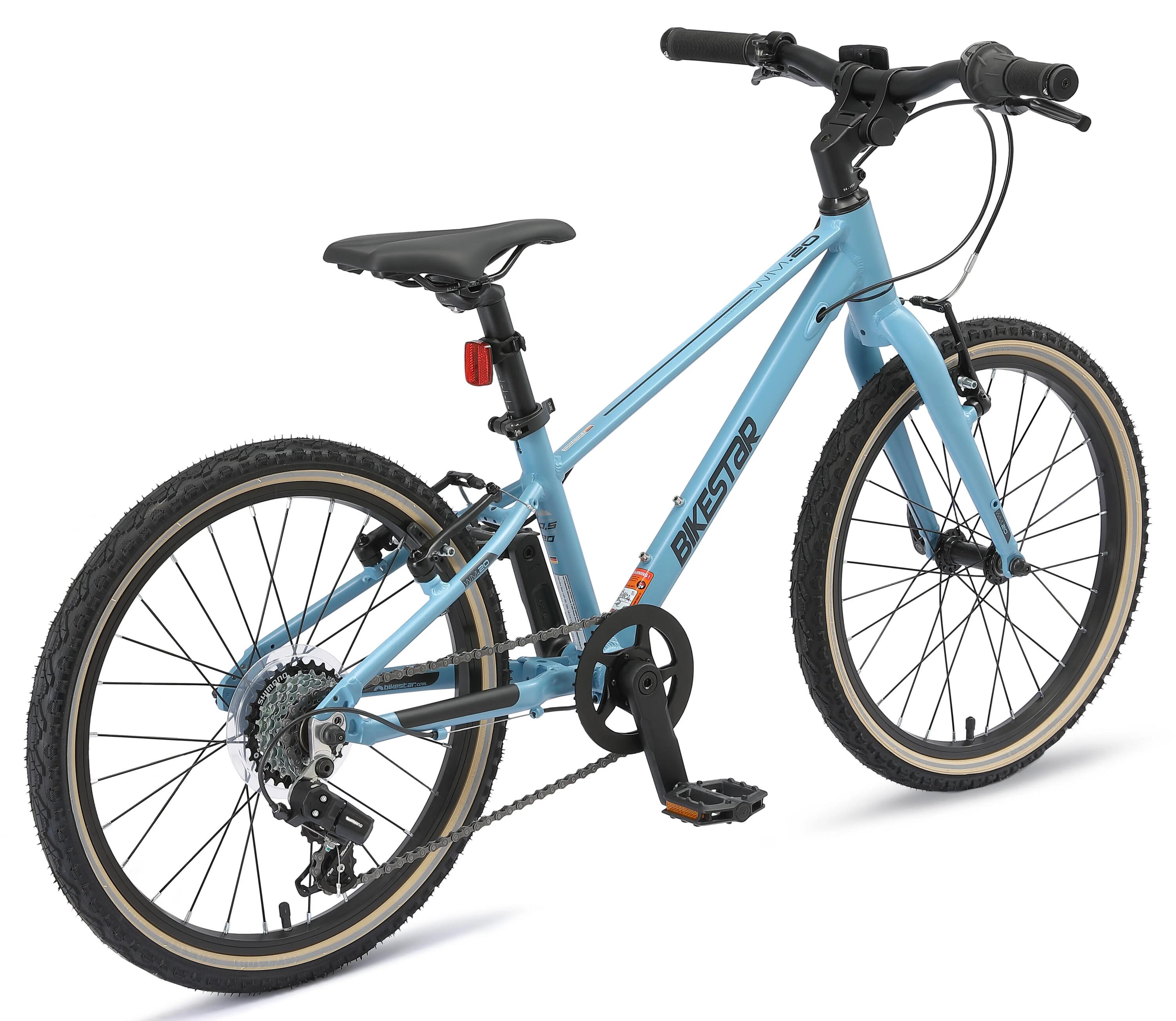 Stadsfiets 20" aluminium, kinderfiets 6 jaar, lichtgewicht 8 kg, 7 versnellingen 4/7