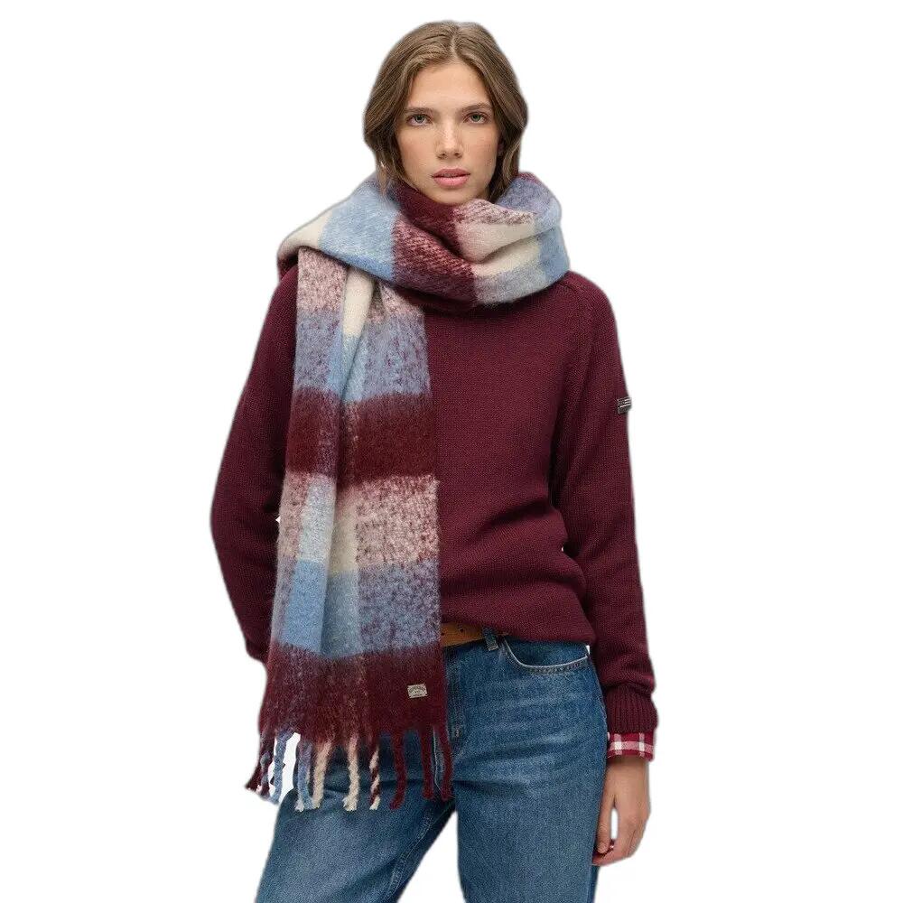 Écharpe à motif à carreaux femme Superdry 2/3