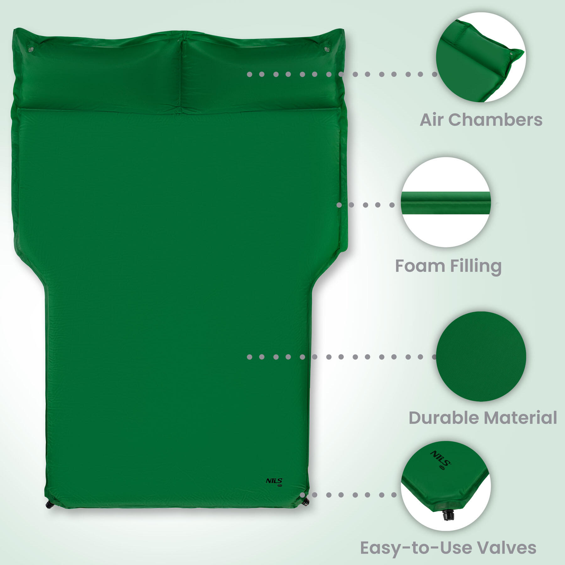 Tapis de sol gonflable pour voiture NC4401 Nils Camp 4/7