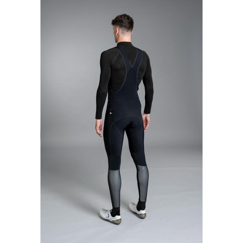 Long Cycling Bib Tights Winter Insulating Water-Repellent Men - Tempest Pixel Bl