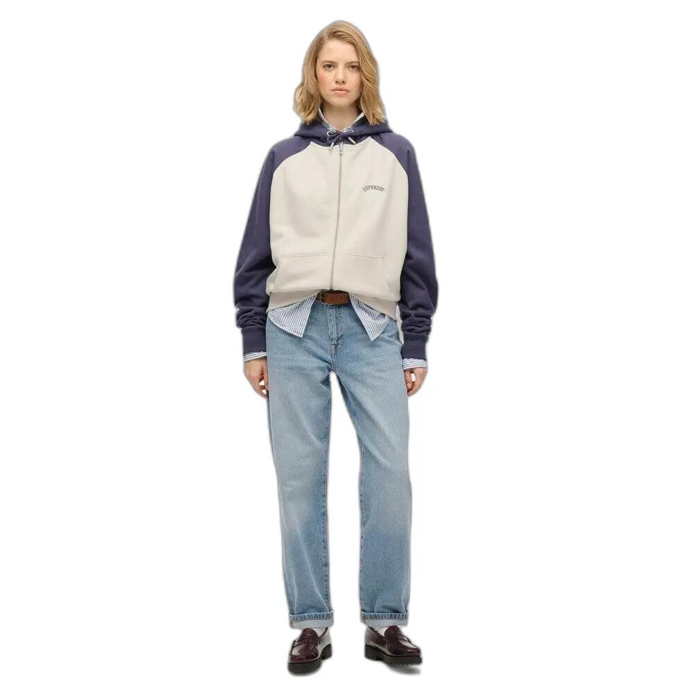 Sweatshirt à capuche zippé à logo et manches raglan femme Superdry Essential 2/6