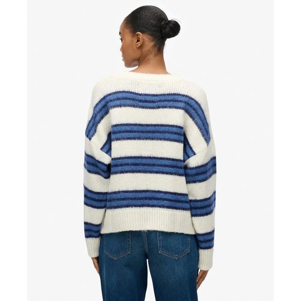 Brushed striped knit pullover for women Superdry 3/5