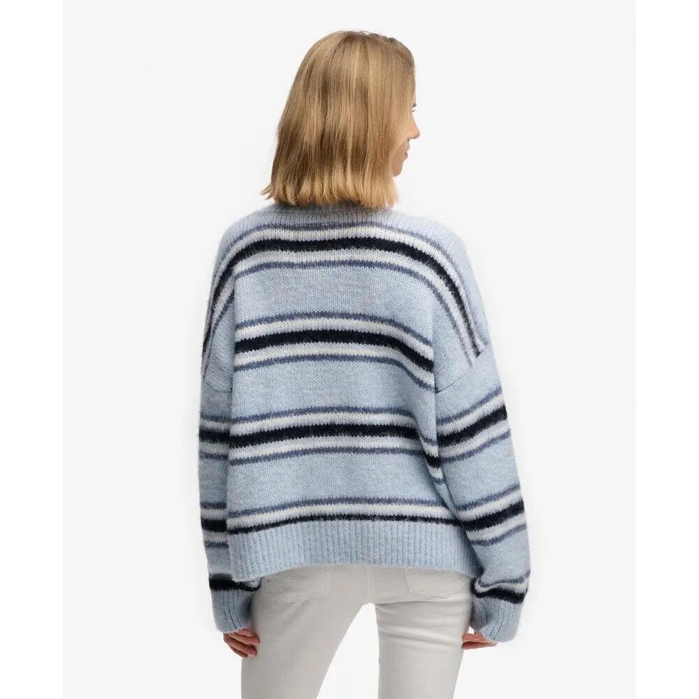 Brushed striped knit pullover for women Superdry 4/5