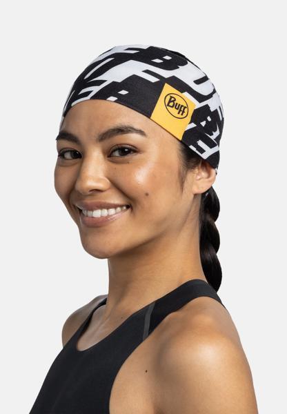 Bandeau Buff CoolNet UV Wide Headband Noir Blanc 6/6