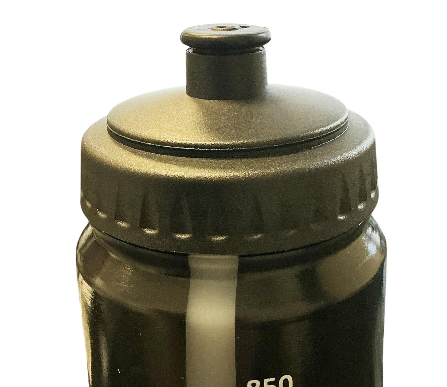 Hockey Trinkflasche STEEL Silver Safe 1.0L Kurzer Halm 4/5