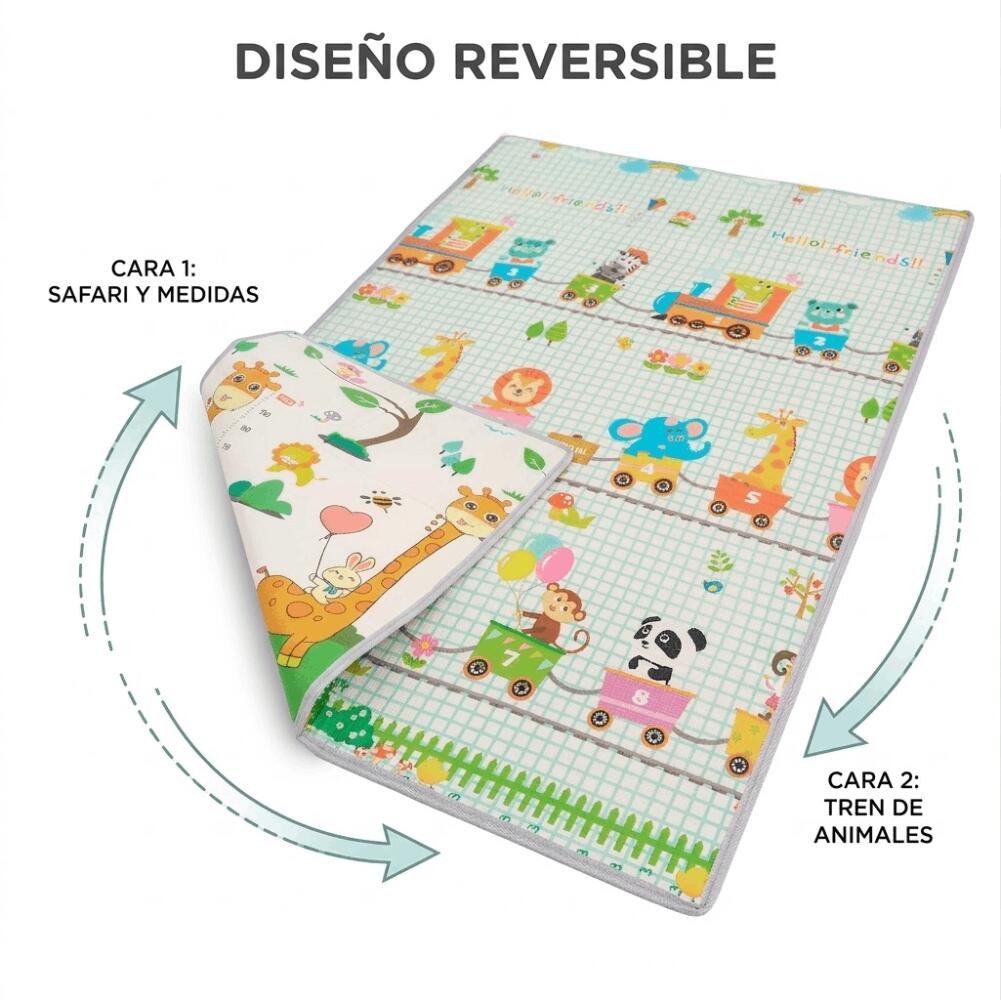 Tapis de Jeu Pliable Kohala Baby – Mousse XPE Réversible | 180x120cm Imperméable 5/7