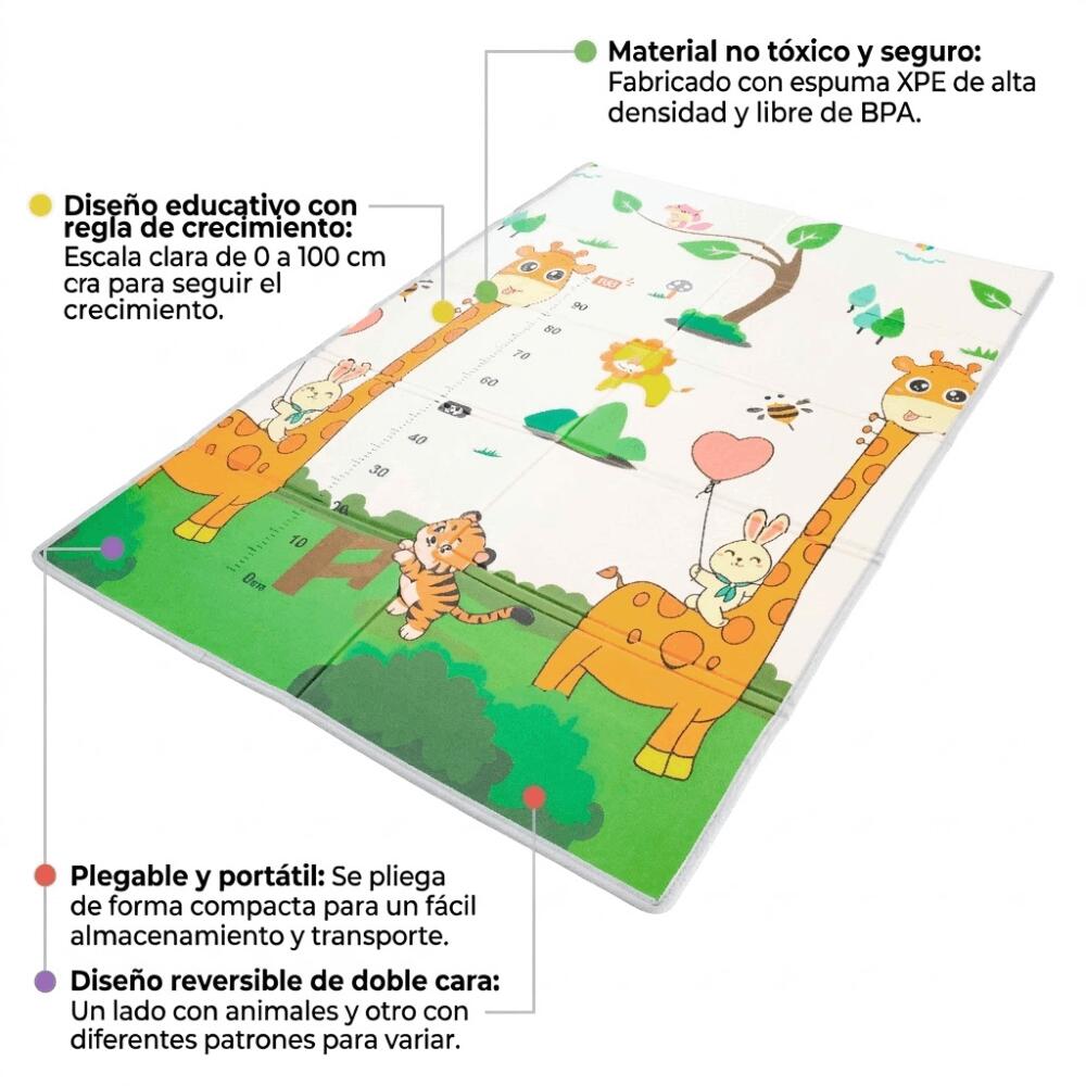 Tapis de Jeu Pliable Kohala Baby – Mousse XPE Réversible | 180x120cm Imperméable 4/7