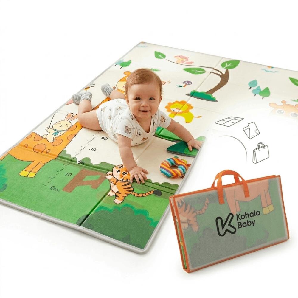Tapis d'éveil bébé - AIYAPLAY - pliable épais réversible en mousse - antidérapant - motif dinosaures - 196x176x1,5 cm multicolore - Jeux - Jouets Tapis d'éveil bébé - AIYAPLAY - pliable épais réversible en mousse - antidérapant - motif dinosaures - 196x176x1,5 cm multicolore - Jeux - Jouets