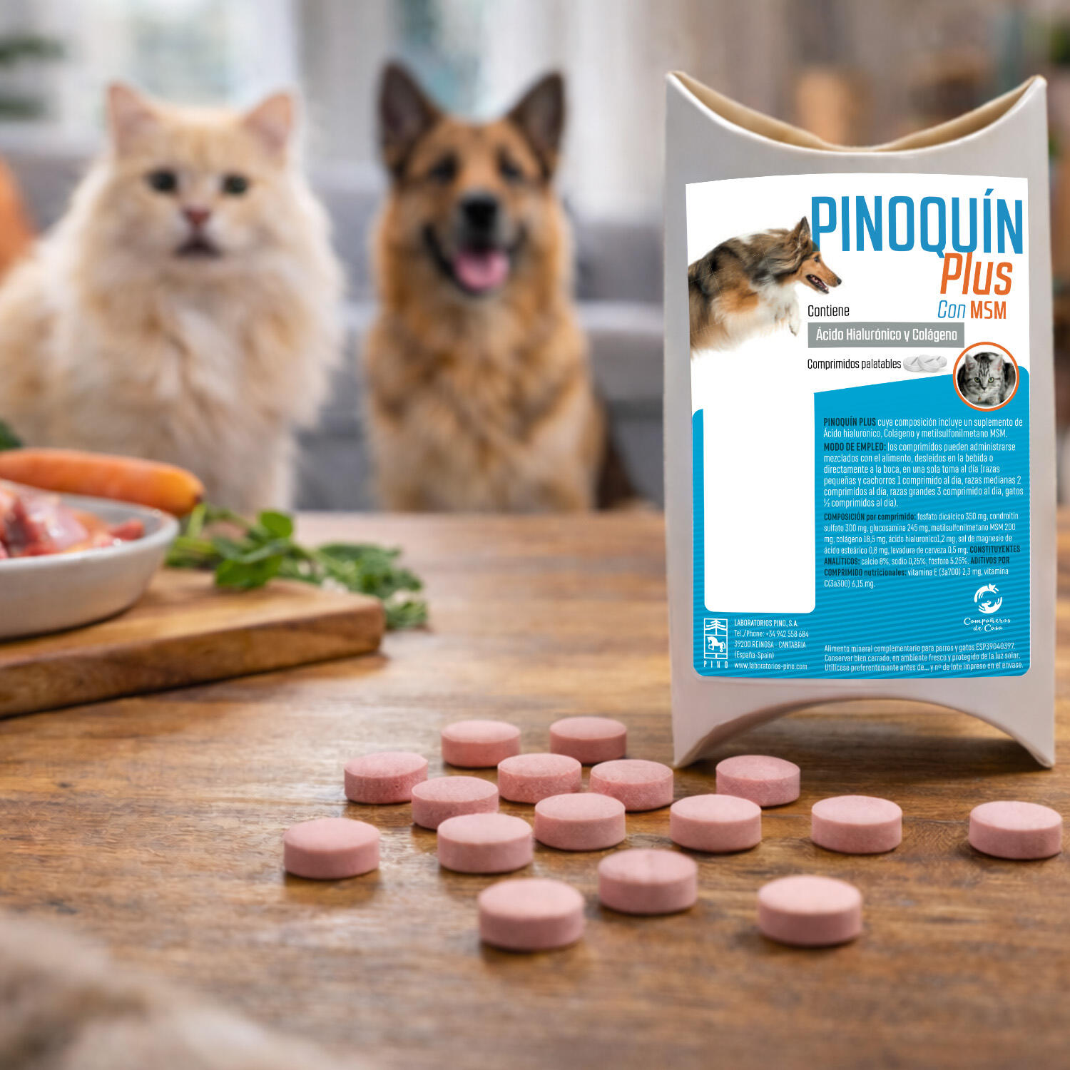 Condroprotector Mascotas Unisex LABORATORIOS PINO Pinoquin Plus 30 Comp 3/5